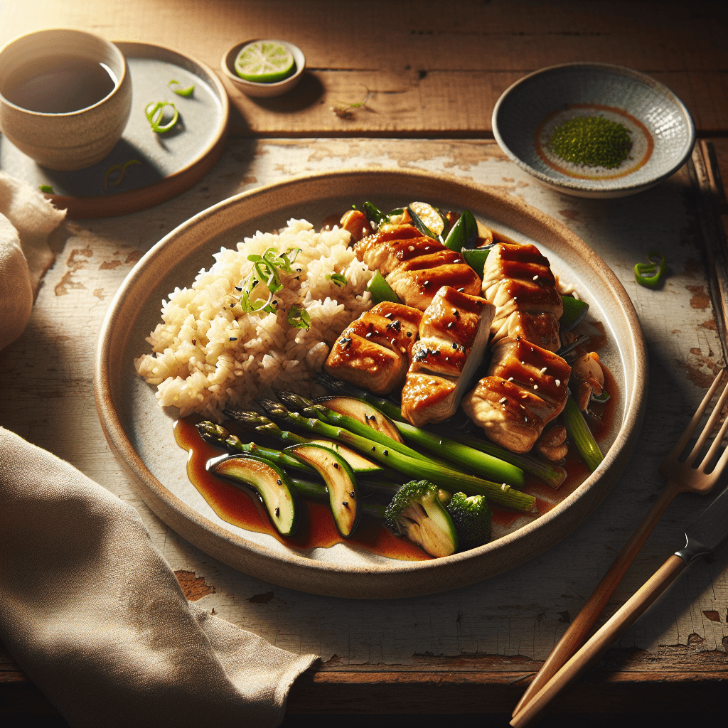 Japansk Kyllingeteriyaki med Ris