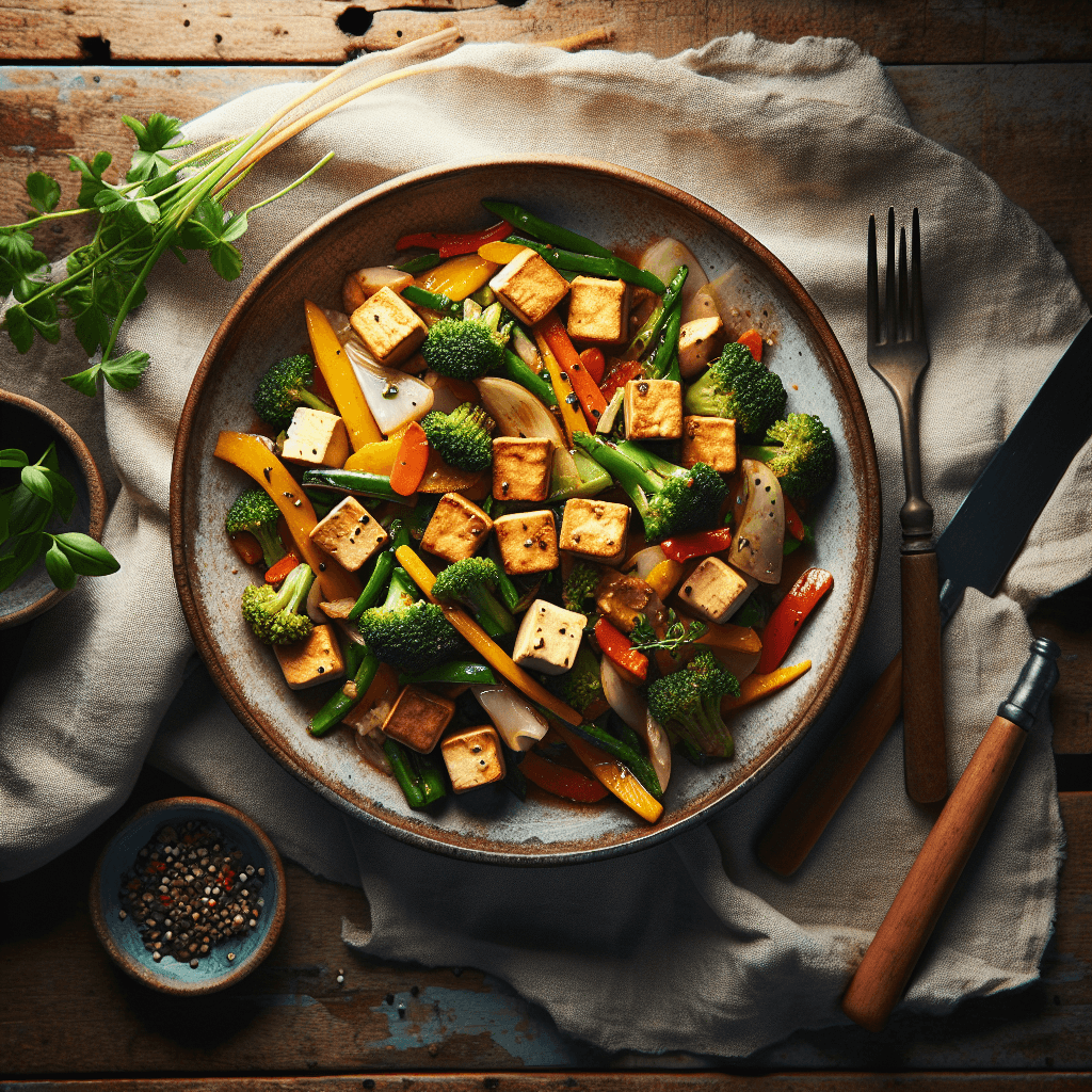 Thai inspireret grøntsagswok med tofu